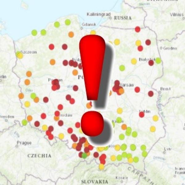 More about: Komunikat GIOŚ z dnia 2.02.2021 r. w sprawie aktualnej i prognozowanej jakości powietrza w Polsce