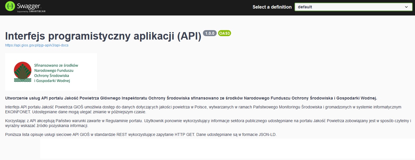 Link do dokumentacji Open API
