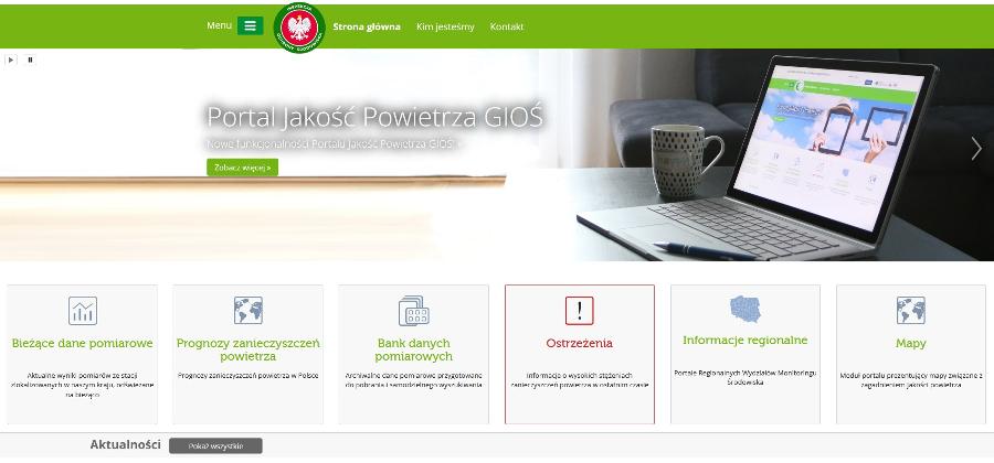 Więcej o: Nowości na portalu „Jakość Powietrza” 