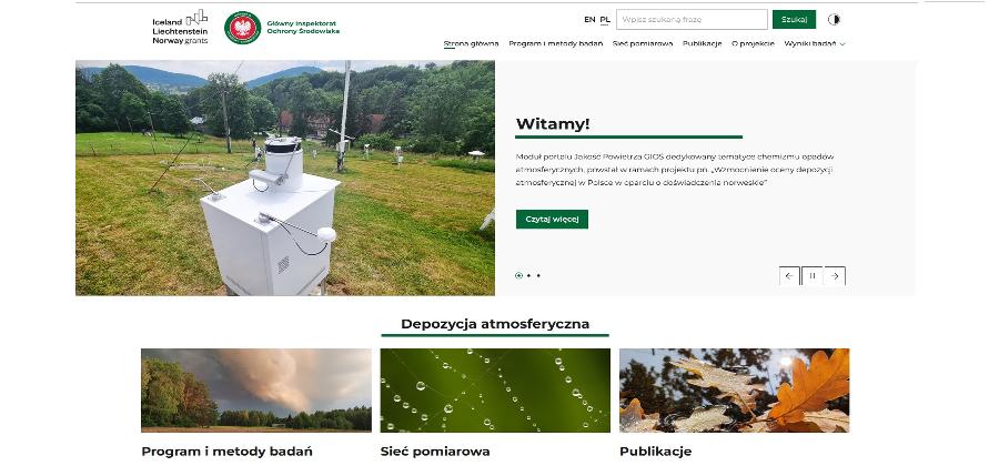 Więcej o: Nowy moduł portalu Jakość Powietrza GIOŚ dedykowany tematyce chemizmu opadów atmosferycznych!