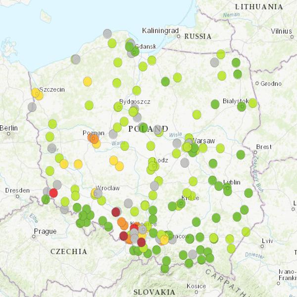 More about: Komunikat GIOŚ z dnia 13.12.2019 r. w sprawie aktualnej i prognozowanej jakości powietrza w Polsce 