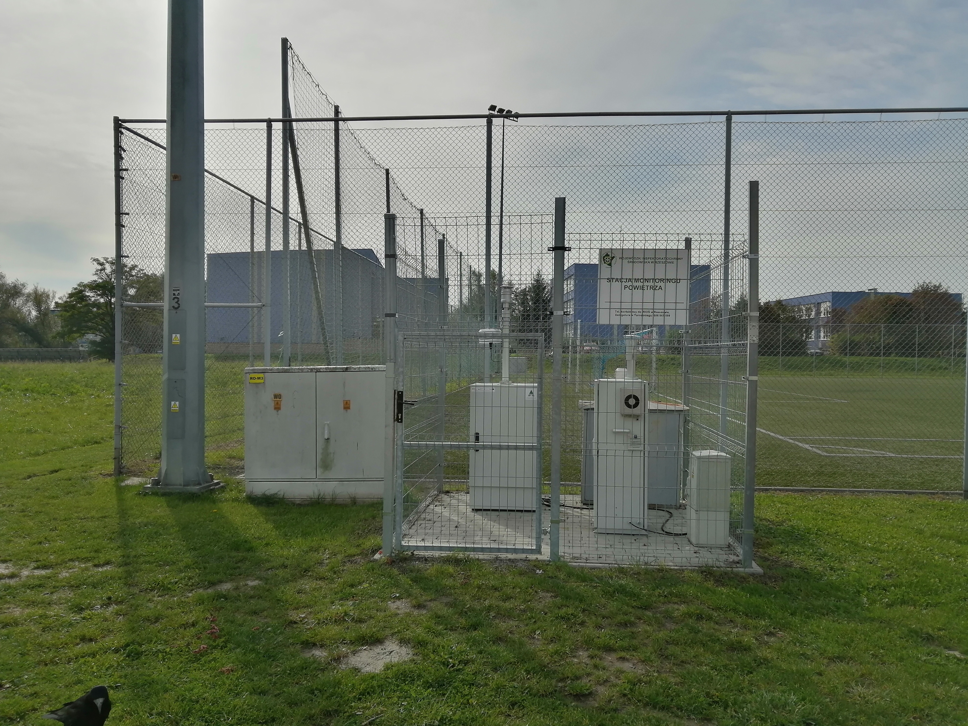 Stacja monitoringu powietrza w Tarnobrzegu przy ul. M. Dąbrowskiej