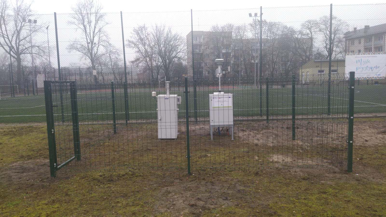 Stacja monitoringu powietrza w Nowej Soli przy ul. Tadeusza Kościuszki