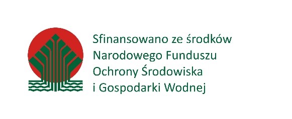 Sfinansowano ze środków  Narodowego Funduszu Ochrony Środowiska i Gospodarki Wodnej