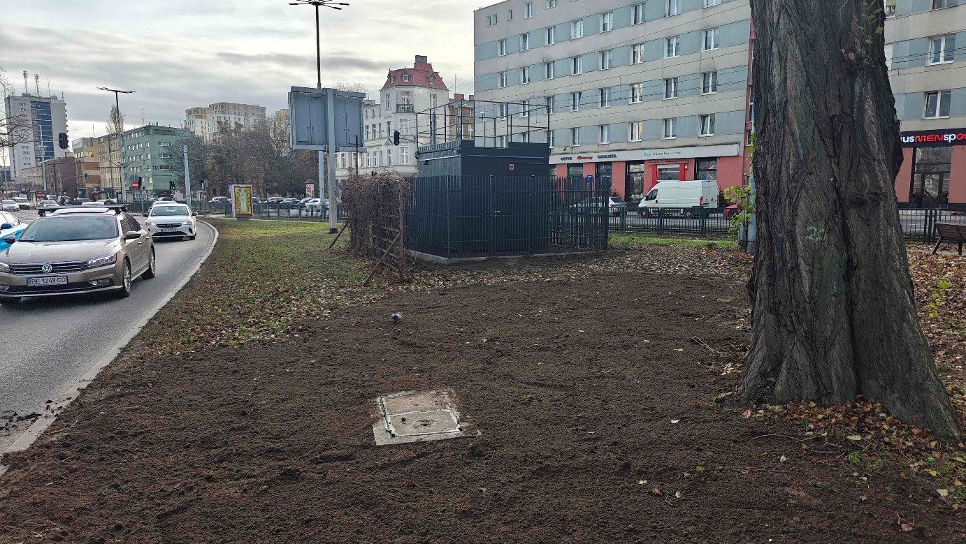 widok na stację w kierunku południowym